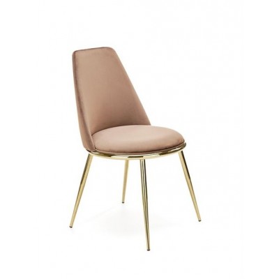 Стул HALMAR K460 бежевый/золотой